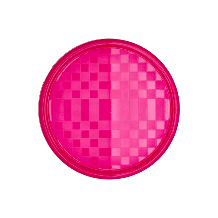 Bouton polyester pied, 19mm, fuchsia