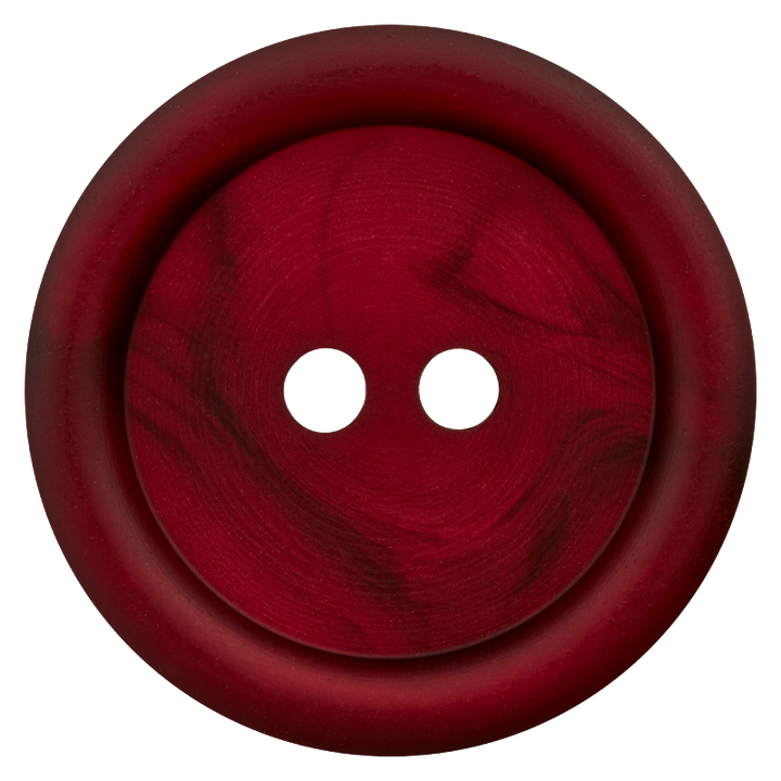 Пуговица из полиэстера, с 2 отверстиями, 28мм, бордовый цвет