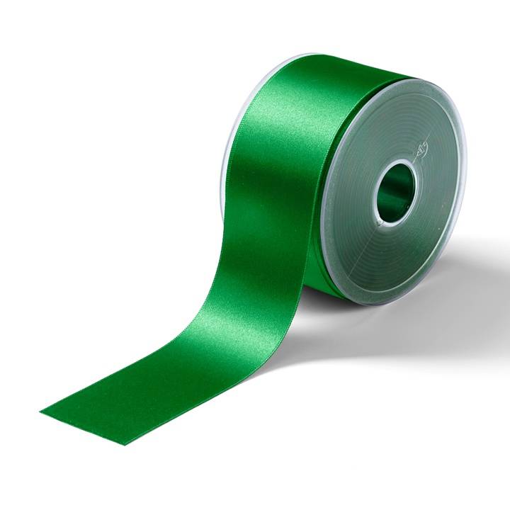 Satin ribbon, 50mm, grass