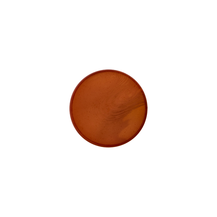 Polyester button shank, 18mm, medium brown