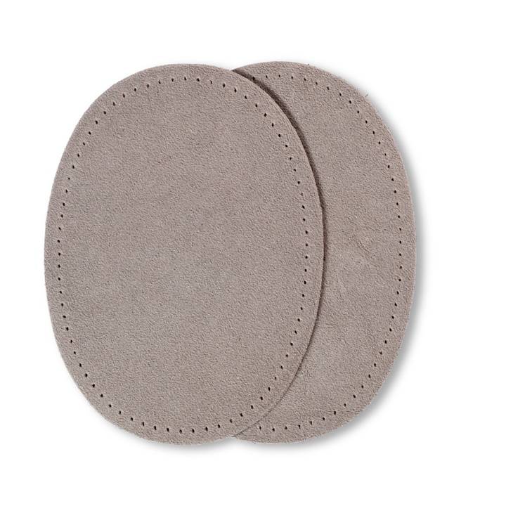 Patches velour imitation leather, iron-on, 10 x 14cm, light grey