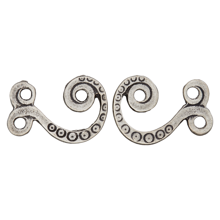 Fermoir Fantaisie 22mm argent