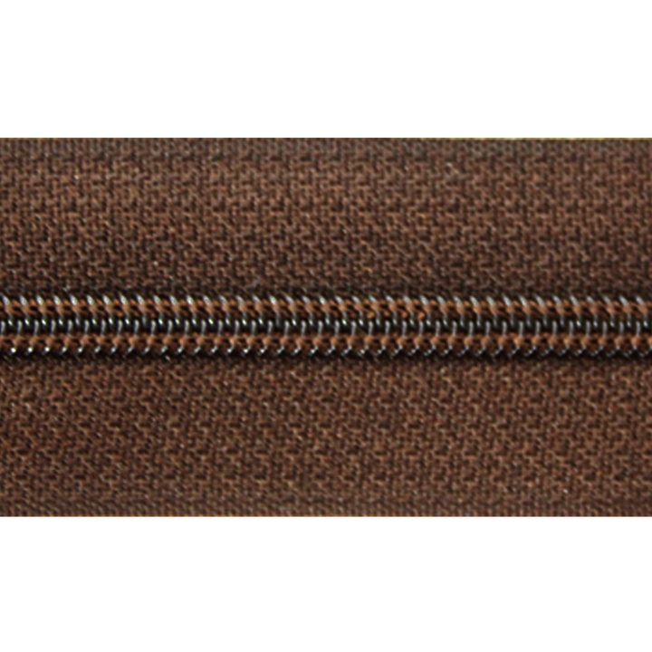 Endless zipper 5mm brown