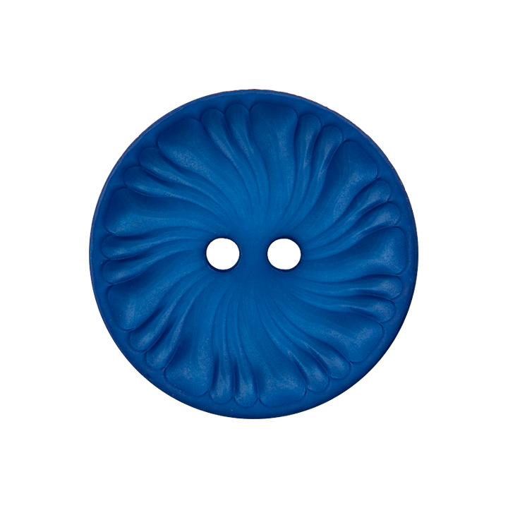 Bouton polyester 2-trous, 23mm, marine