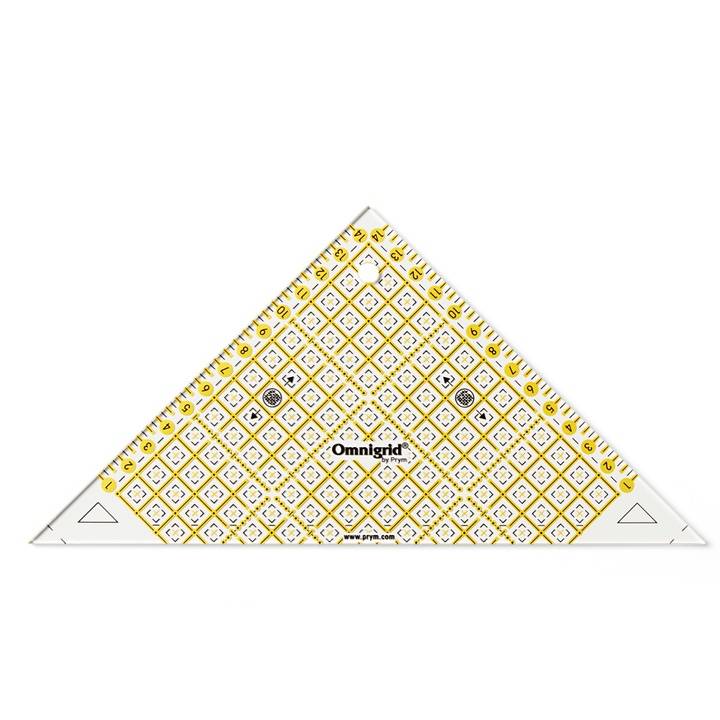 Triangles patchwork « Omnigrid », échelle en pouces ou cm