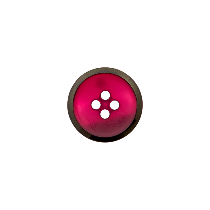 Polyester button 4-holes, 18mm, pink