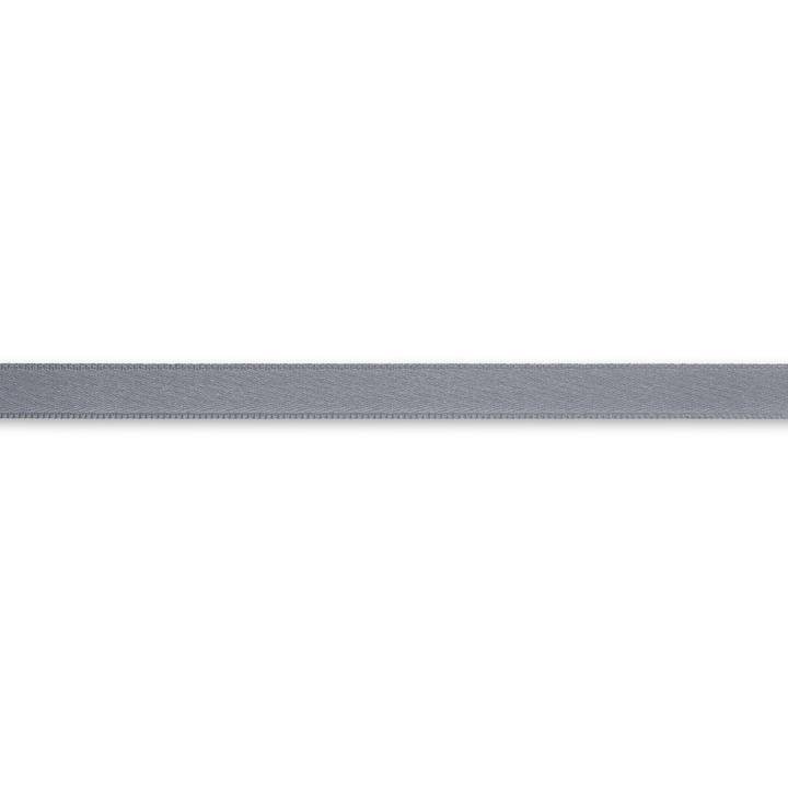 Satin ribbon, 10mm, grey