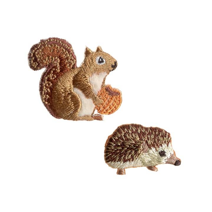 Appliqué Hedgehog, Squirrel 