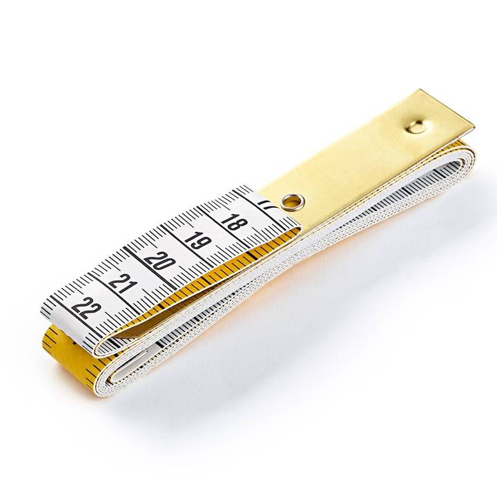Centimètre Pro avec plaque métallique, 150cm/60pouces