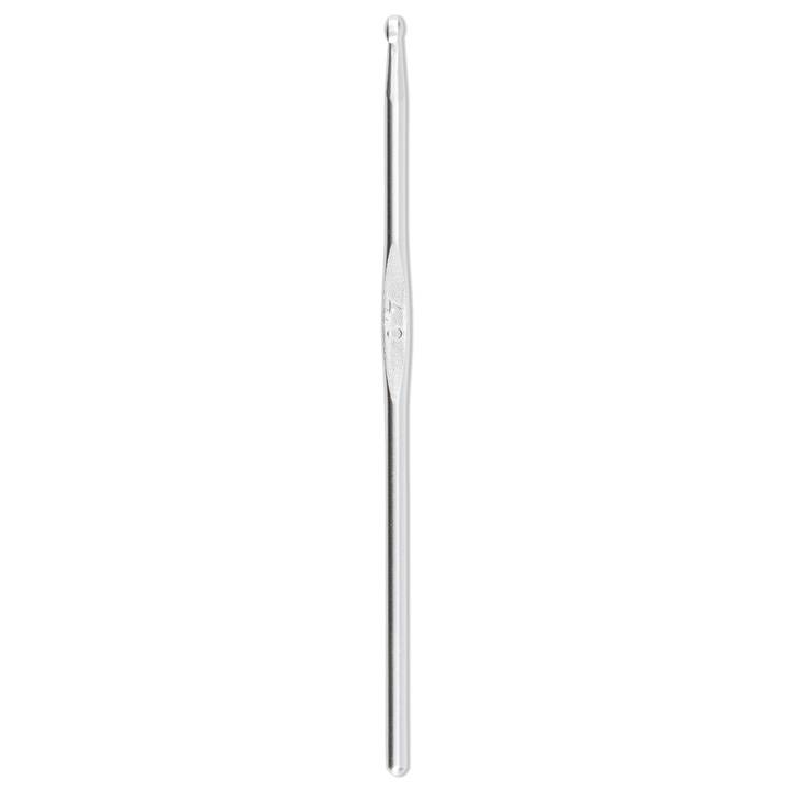 Wool crochet hooks without handle, 14cm, 4.00mm,  silver