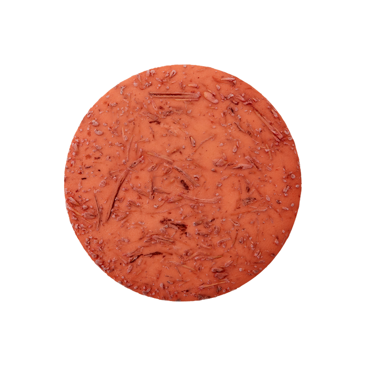 Kokos/Polyesterknopf Öse, recycelt, 20mm, orange