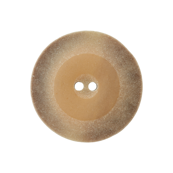 Polyesterknopf 2-Loch, 23mm, beige