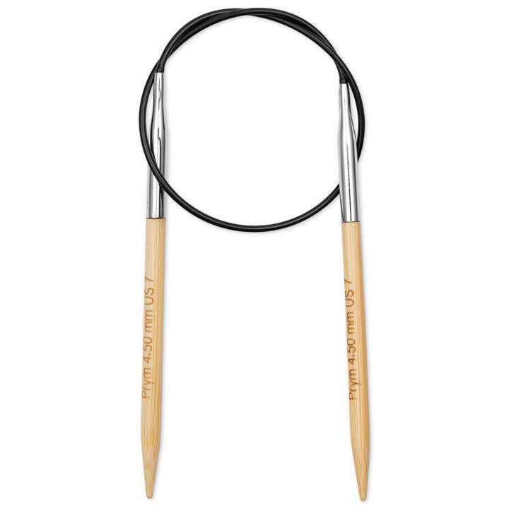 Aiguille à tricoter circulaire Bambou Prym 1530, 40cm, 4,50mm