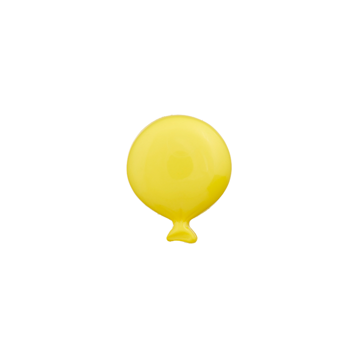 Bouton polyamide pied, Ballon, 18mm jaune