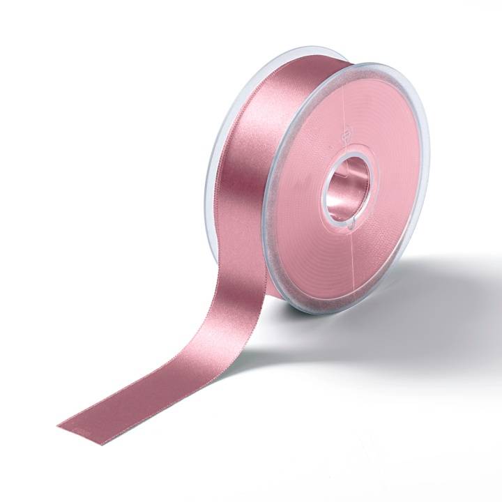 Satin ribbon, 25mm, dusky pink