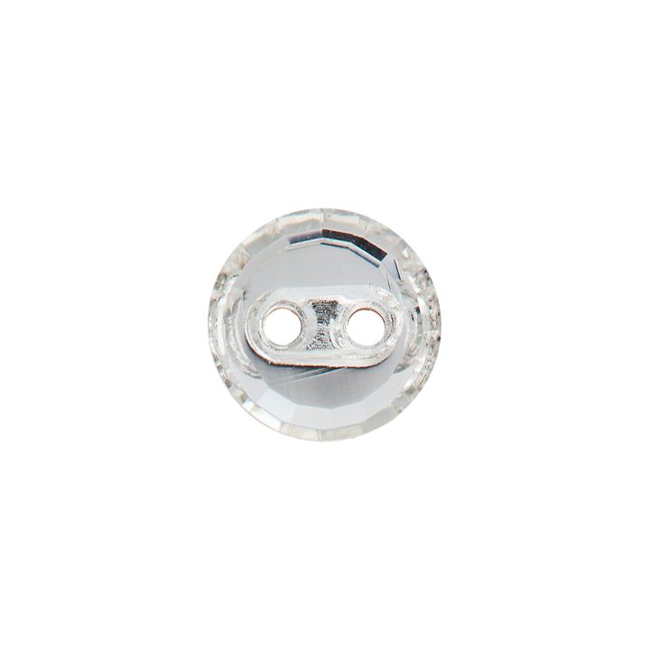 Polyester two-hole button 10mm white