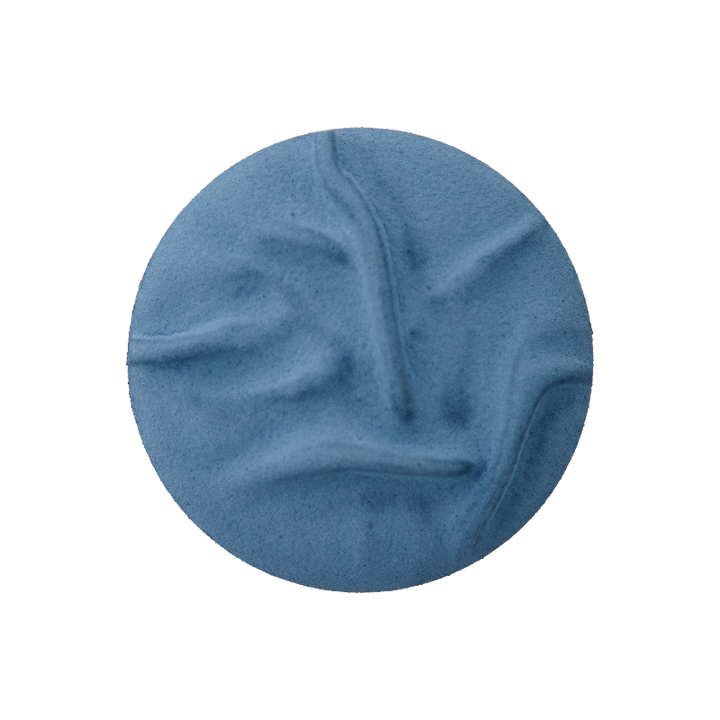 Polyester button shank, 20mm, blue