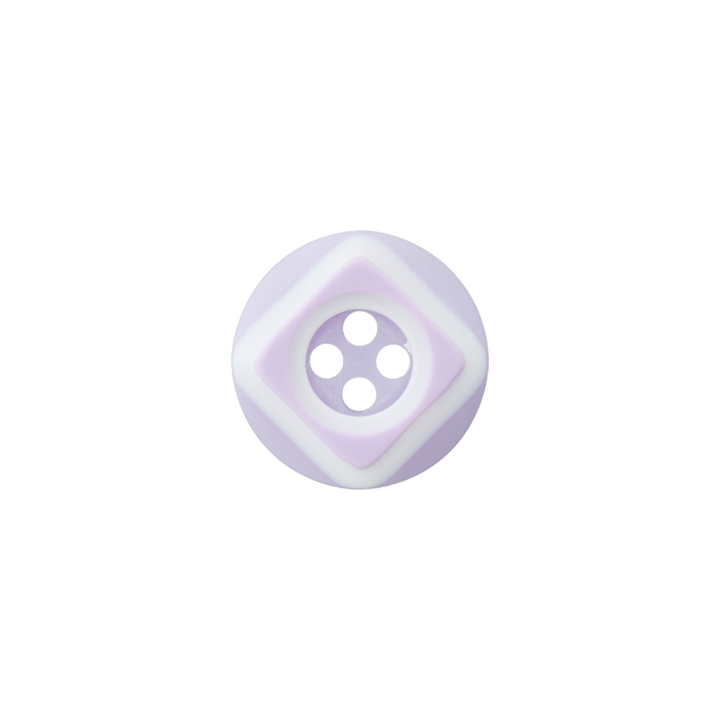 Polyester button 4-holes, 12mm, lilac