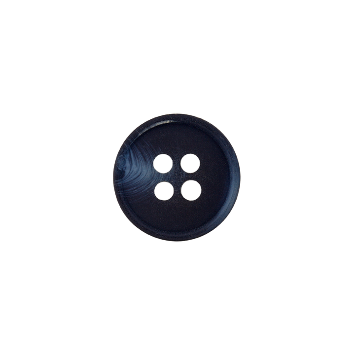 Polyester button 4-holes, 9mm, navy