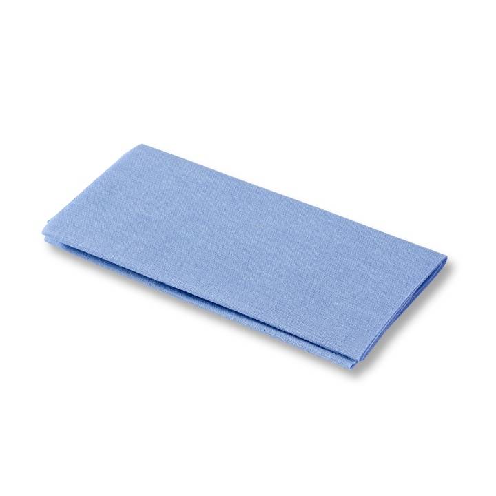 Ткань для заплаток, приутюживаемая, 12 x 45см, голубая