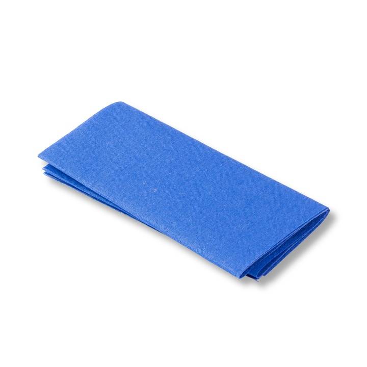 Ткань для заплаток, приутюживаемая, 12 x 45см, средне-синяя