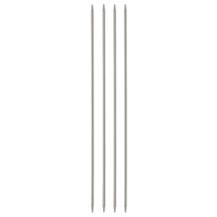 Double-pointed knitting needles, 40cm, 4.00mm, pearl grey