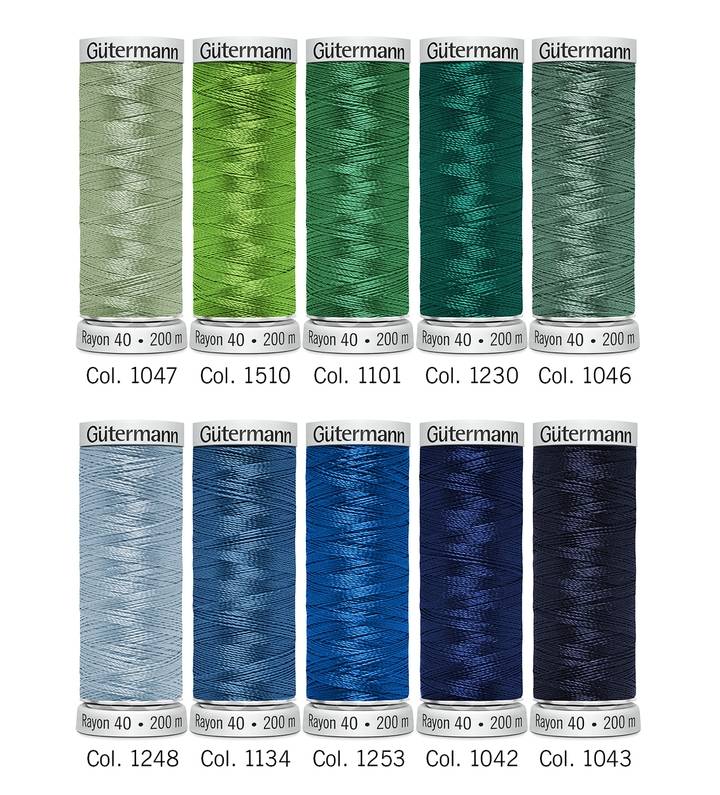 Embroidery thread Set Rayon 40, 200m/10