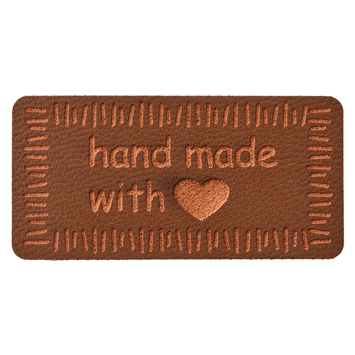 Декоративный аксессуар «Handmade», 40 мм, коричневый, средний цвет