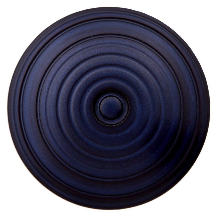 Polyester button shank, Metallic, 28mm, navy