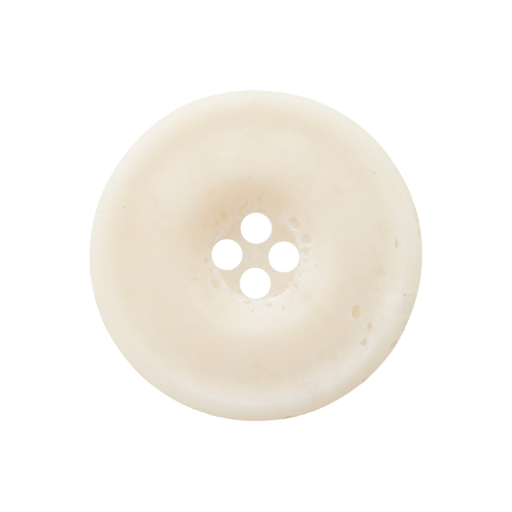Пуговица из полиэстера, с 4 отверстиями, 23мм, белый цвет