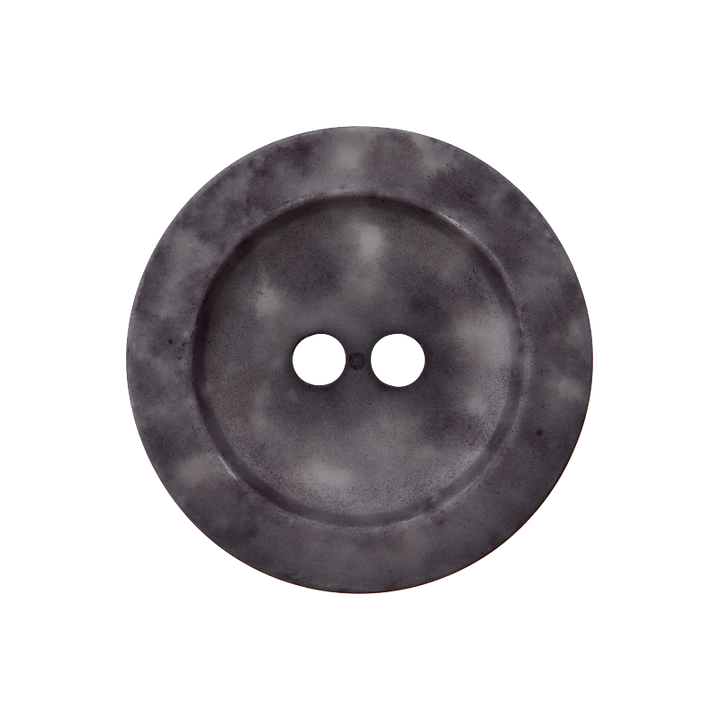 Polyester button 2-holes, 23mm, dark grau