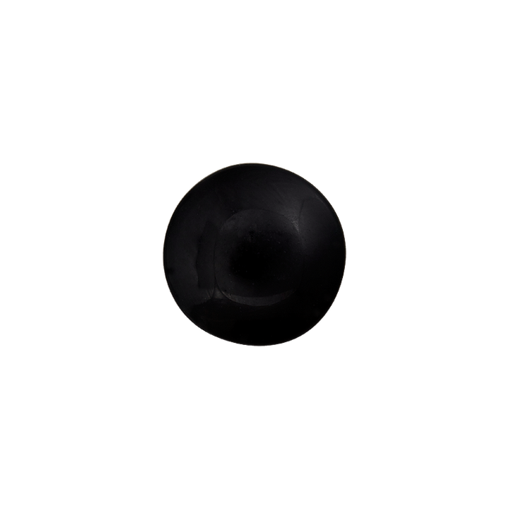 Glass button shank Animal Eye 10mm black