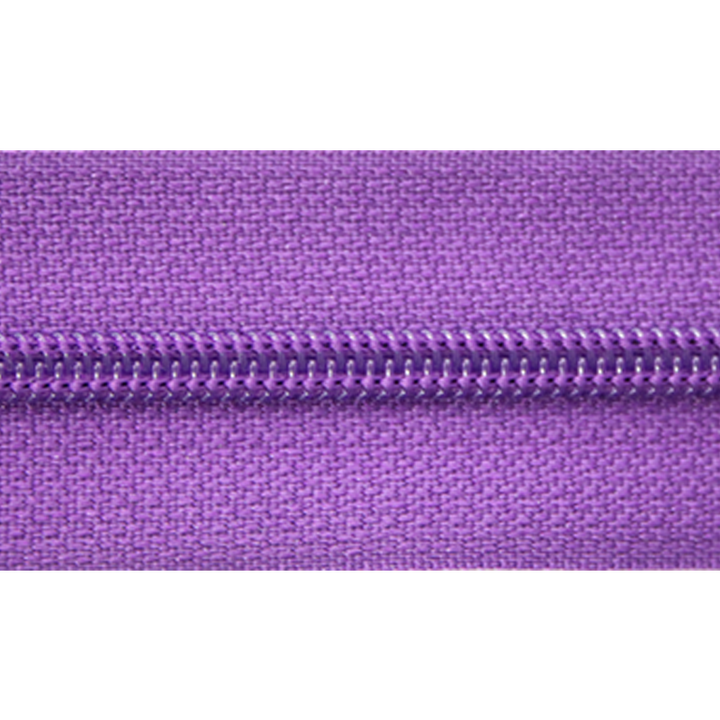 Застежка-молния, без ограничителя, 3 мм, фиолетовый цвет