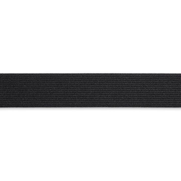 Мягкая эластичная лента, 25мм, черного цвета, 10м