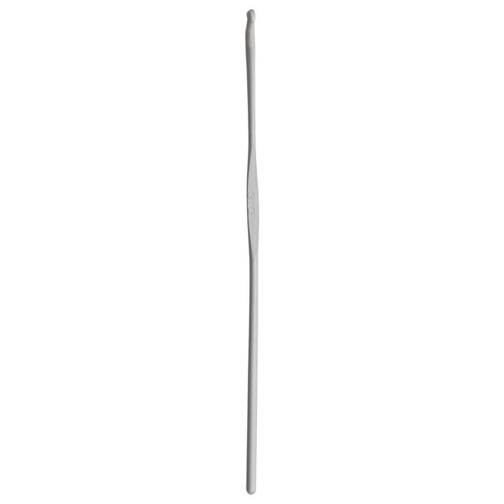 Wollhäkelnadeln ohne Griff, 14cm, 3,00mm, grau