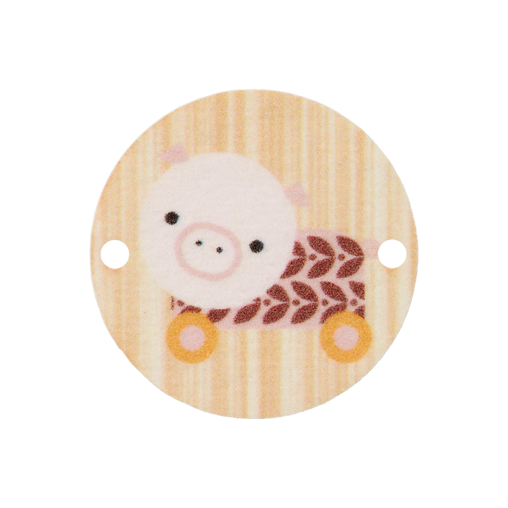 Декоративный аксессуар «Свинка», 23мм, цвет карри