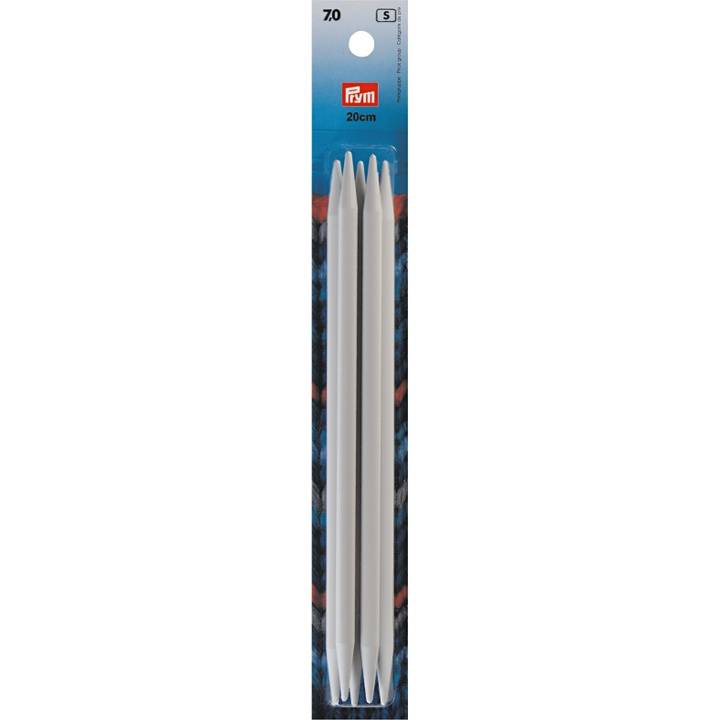Double-pointed knitting needles, 20cm, 7.00mm, grey