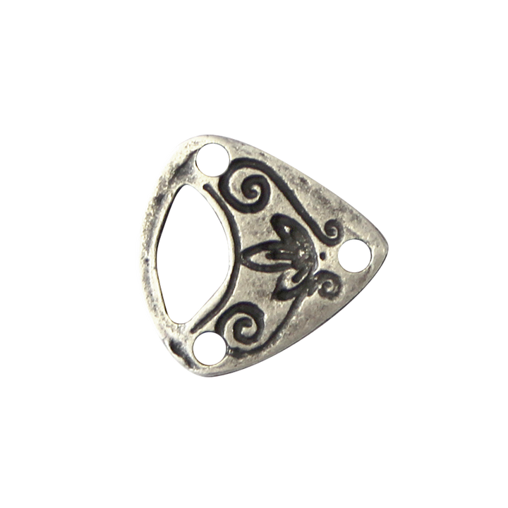 Fermoir métal, 20mm, argent vieilli