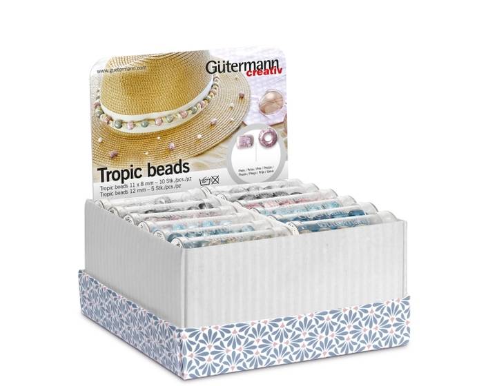 Boîte de rangement, Perles tropique, 36 boites