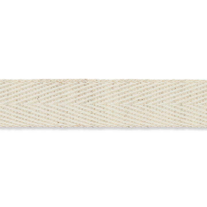 Тесьма ременная "Ёлочка", 10 мм, кремовый цвет