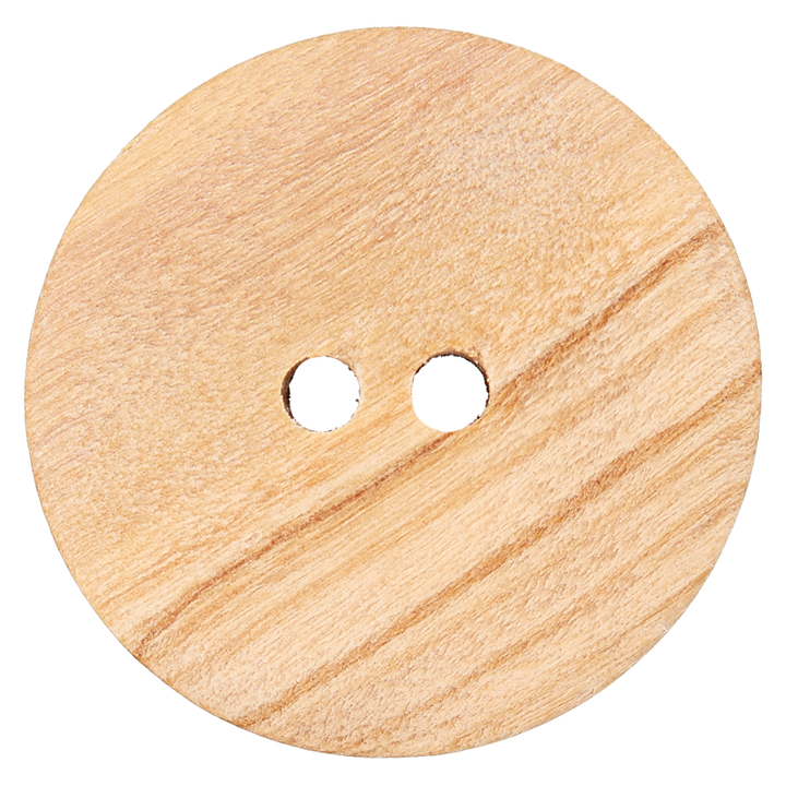 Wood two-hole button 18mm brown