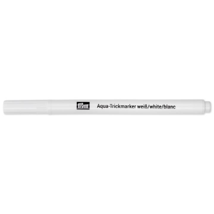 Trick marker Aqua, water-erasable, white