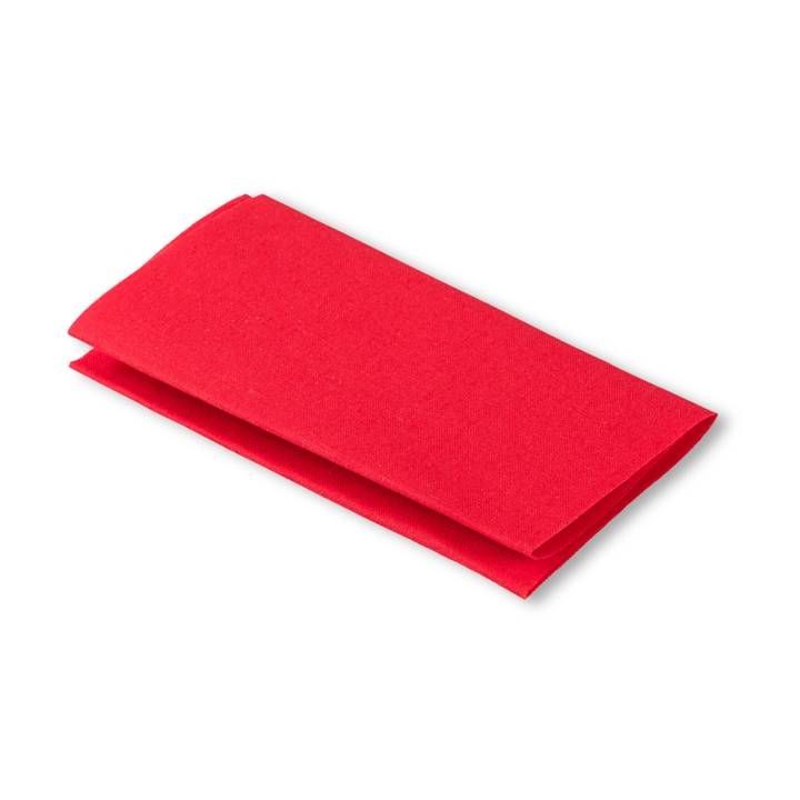 Ткань для заплаток, приутюживаемая, 12 x 45см, красная