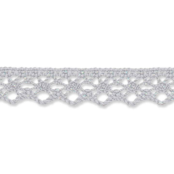 Cluny lace, 13mm,light grey