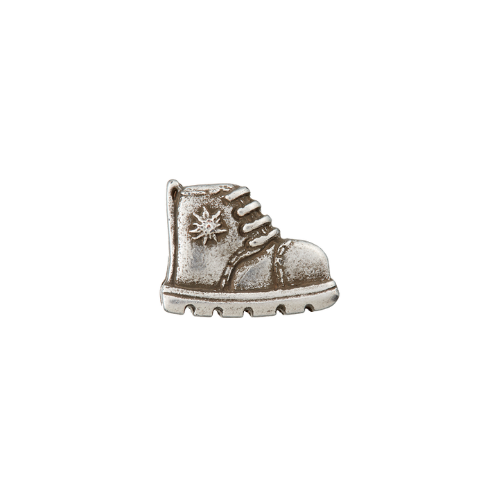 Pol. button metal. Boot 20mm silver