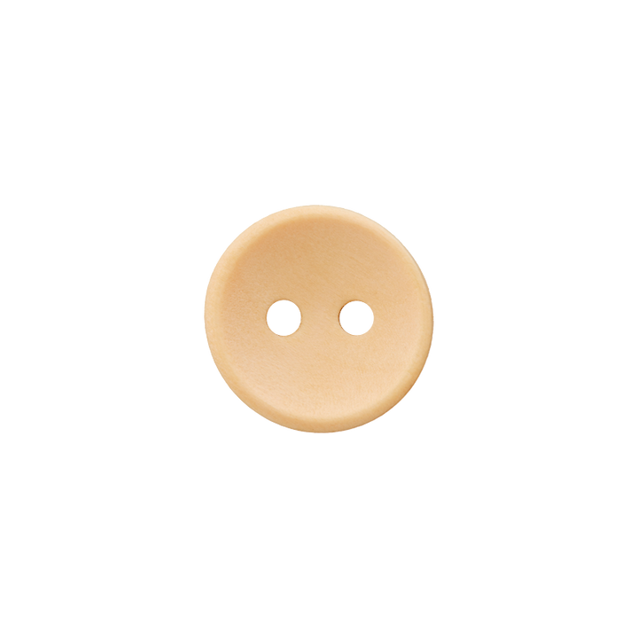 Wood button 2-holes, 12mm, cream