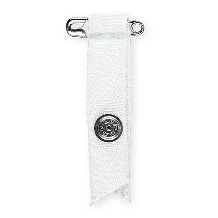 Shoulder strap retainers, with safety pin, black