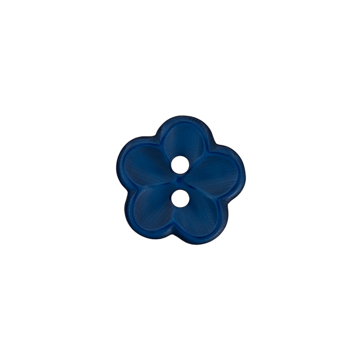 Polyester Two-Hole Button 18mm blue