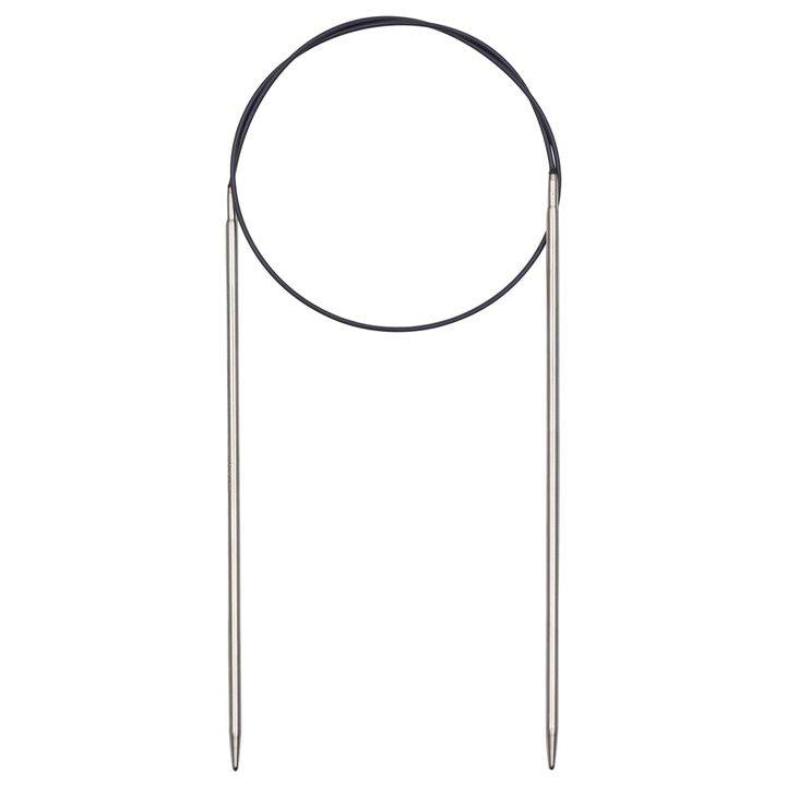 Circular knitting needles, 60cm, 3.00mm, silver-coloured