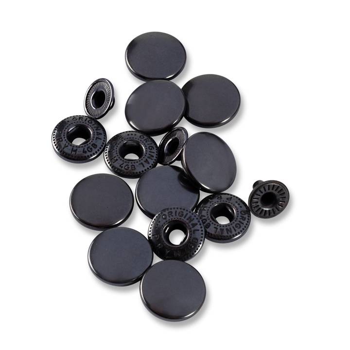Non-sew refill for 390302, 15mm, black oxydized